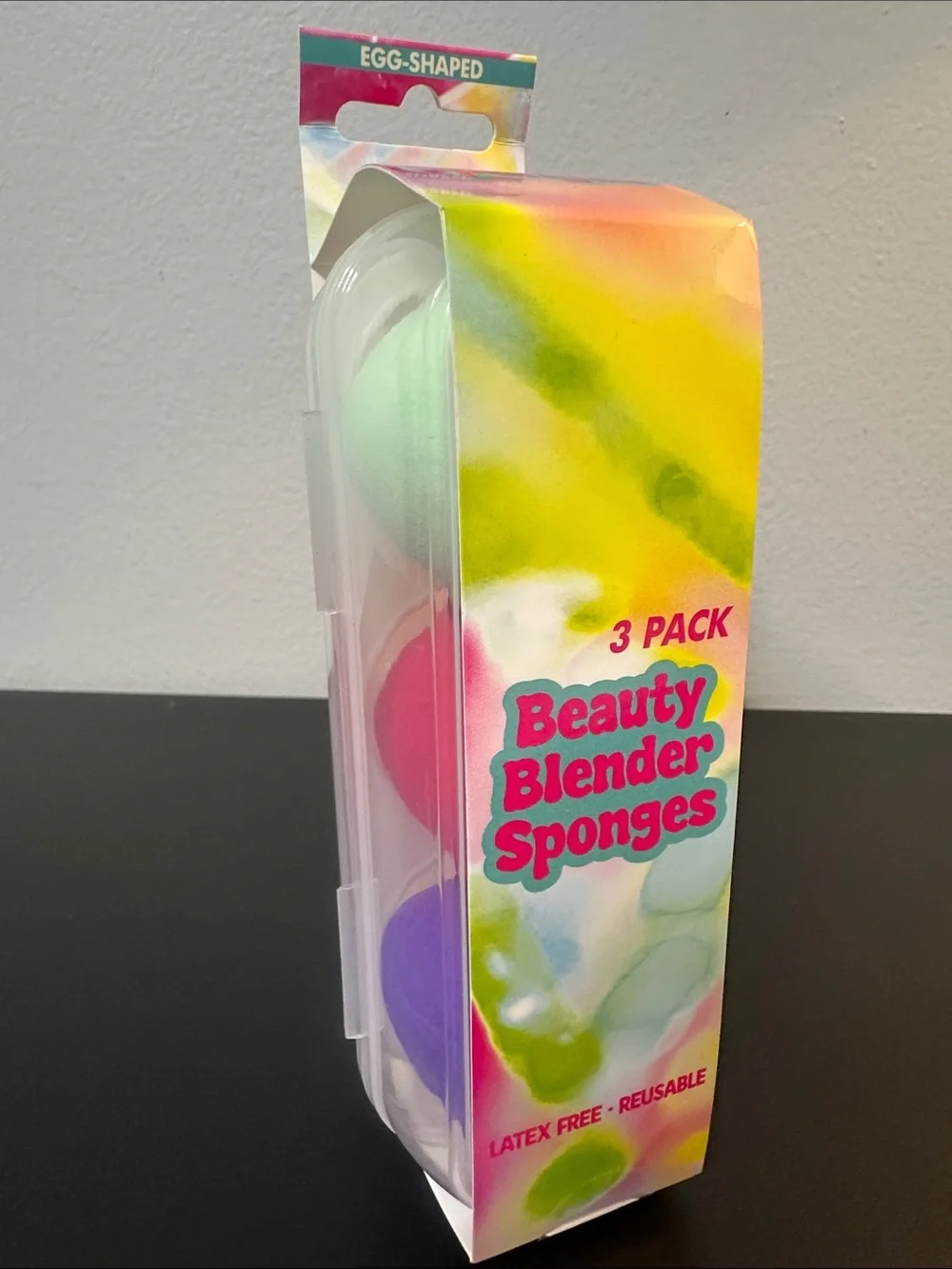 NWT Beauty Blender Egg Shaped Sponge  3-Pack - Latex Free. Multicolor